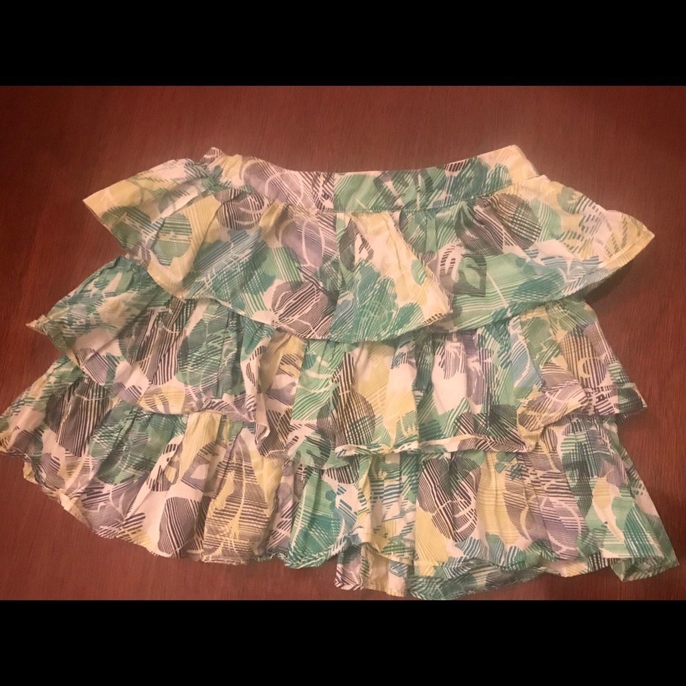 Princess Maria Chantal Ruffle Girls Print Skirt
